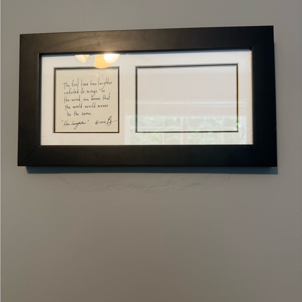 Black Accent Picture Frame for Stylish Decor